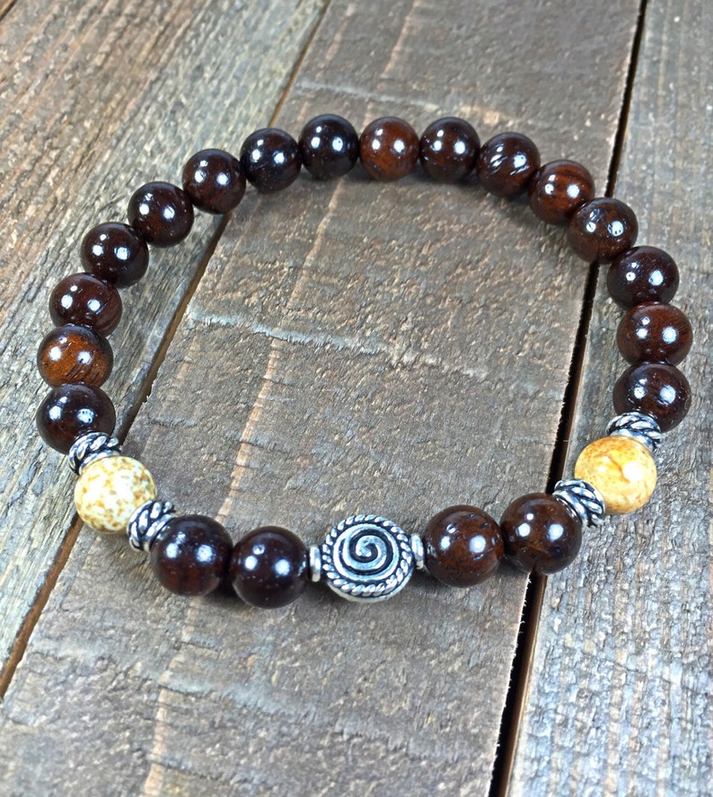 Mens beaded bracelet mens bracelet beaded bracelet stretch Etsy