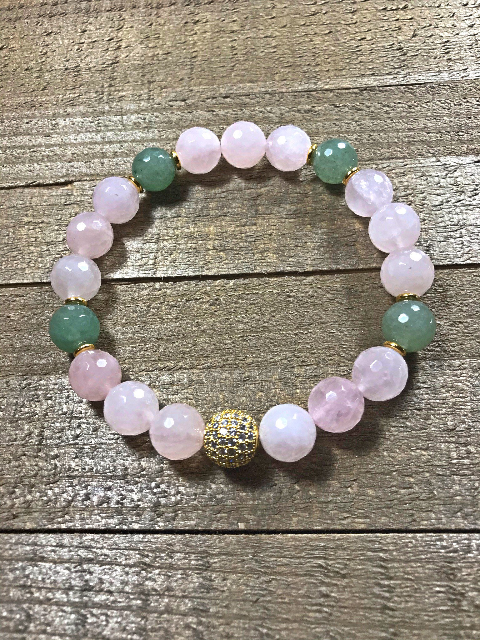 Pink and Green Bracelet Womens Bracelets Beaded Bracelet Etsy