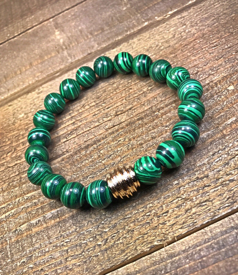 Malachite bracelet mens bracelet mens jewelry beaded Etsy