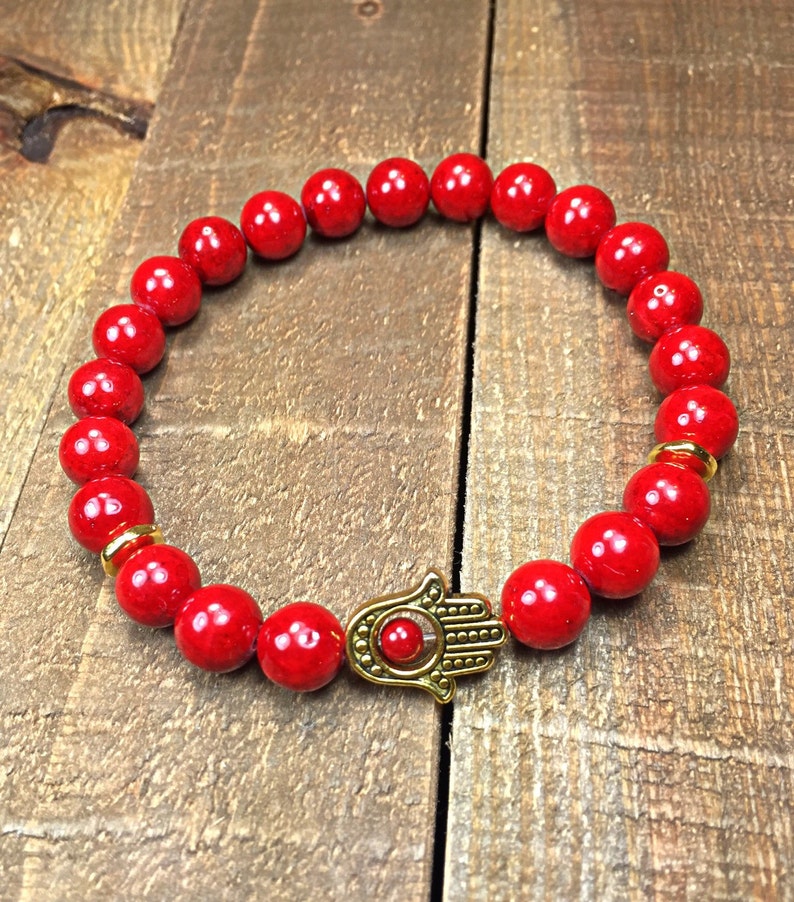 stretch bracelet yoga jewelry bracelets mens bracelet jewelry gifts for him Hamsa bracelet beaded bracelet stackable bracelet