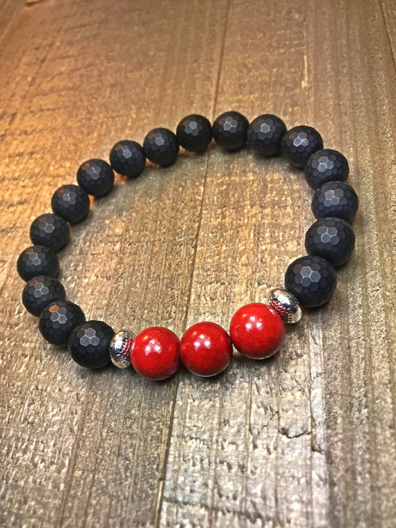 Men's Beaded Bracelet mens bracelet beaded bracelet Etsy