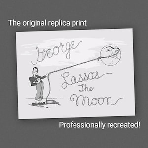 ORIGINAL It&#39;s a Wonderful Life - George Lassos the Moon replica film prop poster