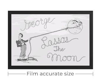 ¡Qué bello es vivir! - Réplica enmarcada de la película "La Luna" de George Lassos