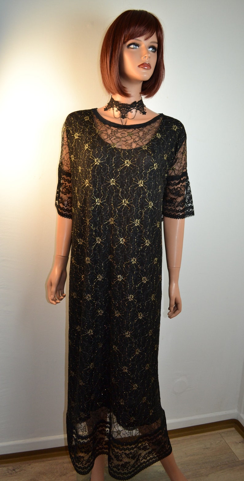 Dress style holiday long black