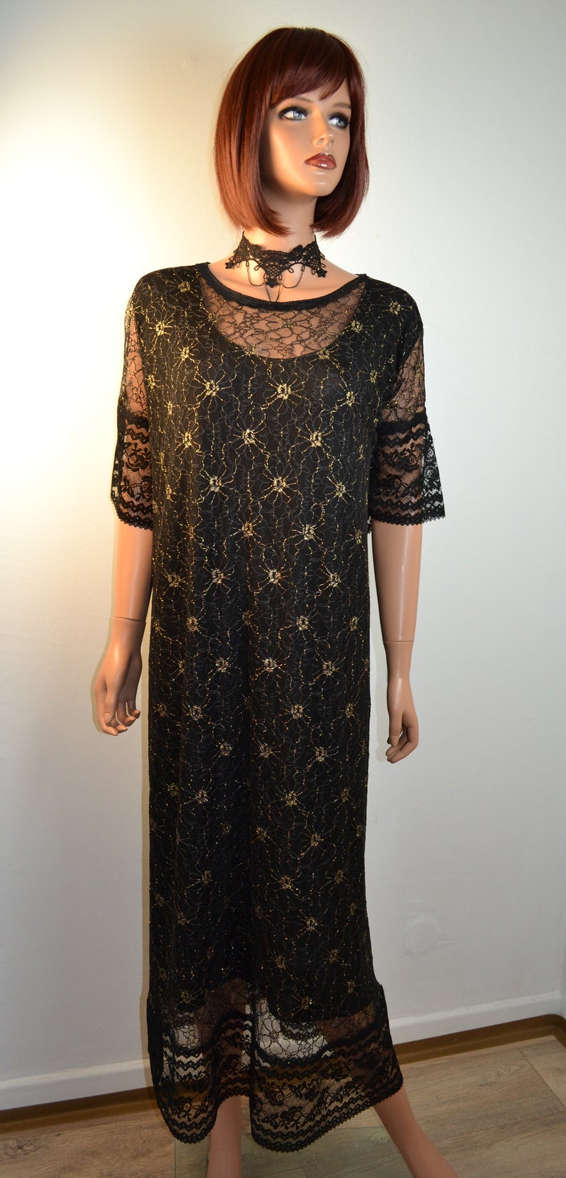 Dress style holiday long black