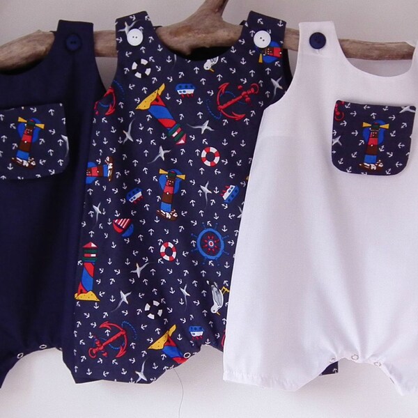 All in One Baby Boy Clothes Nautical Newborn Rompers Summer Anchor Sunsuit Baby Shower Coming Home Outfit Bringing Baby Home