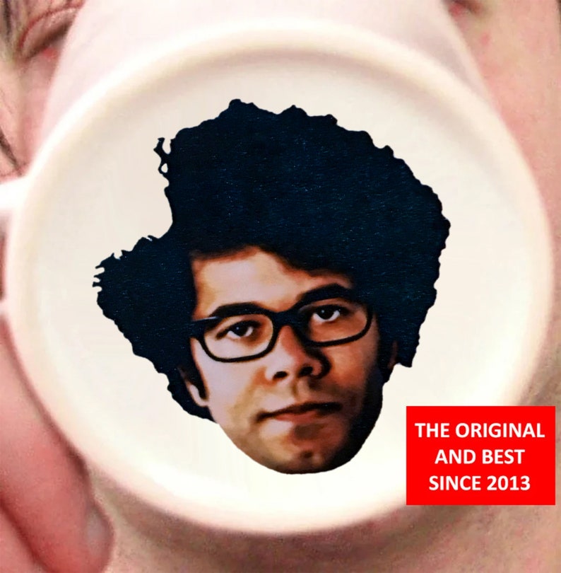 The IT Crowd Mug/Cup Maurice Moss Richard Ayoade Face Geek Nerd Microwave and DISHWASHER SAFE image 2