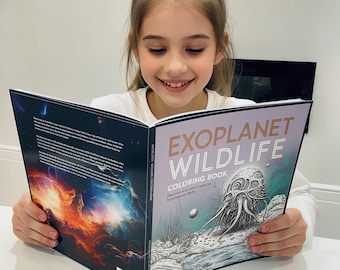 Exoplanet Wildtiere Malbuch: 55 Alien Kreaturen, STEM Geschenk