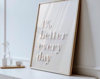 Poster / Download digitale "1% migliore ogni giorno"
