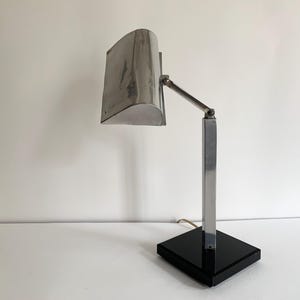 Art Deco lamp in chromed metal, 1930, France