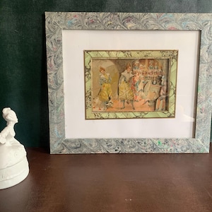 Hängediorama bestehend aus Chromolithographien 1900