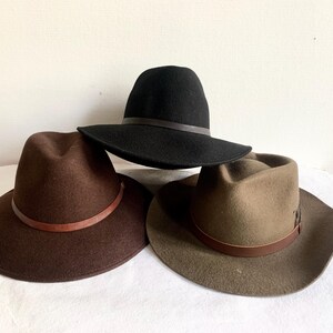 Chapeau Cowboy Stetson 4X - Felt Castor Marron - Taille 7 1/4 - Vintage - Occasion