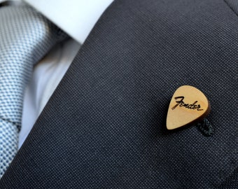 Gift for him - Wedding gift - Fender tie tack
