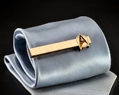 STAR TREK logo Tie Clip - Maple wood tie bar