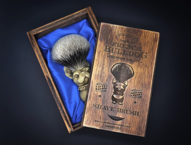 French Bulldog Shaving brush Hand made finest badger Shave Etsy