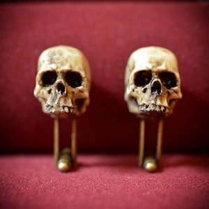 Skull cufflinks Hand made wedding accessories image 4