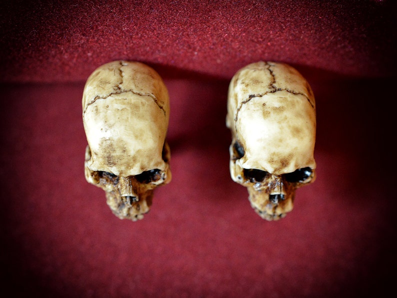 Skull cufflinks Hand made wedding accessories image 6