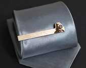 Wooden Tie Clip - Star Wars tie bar - DARTH VADER gift for him - Wedding mens accessories