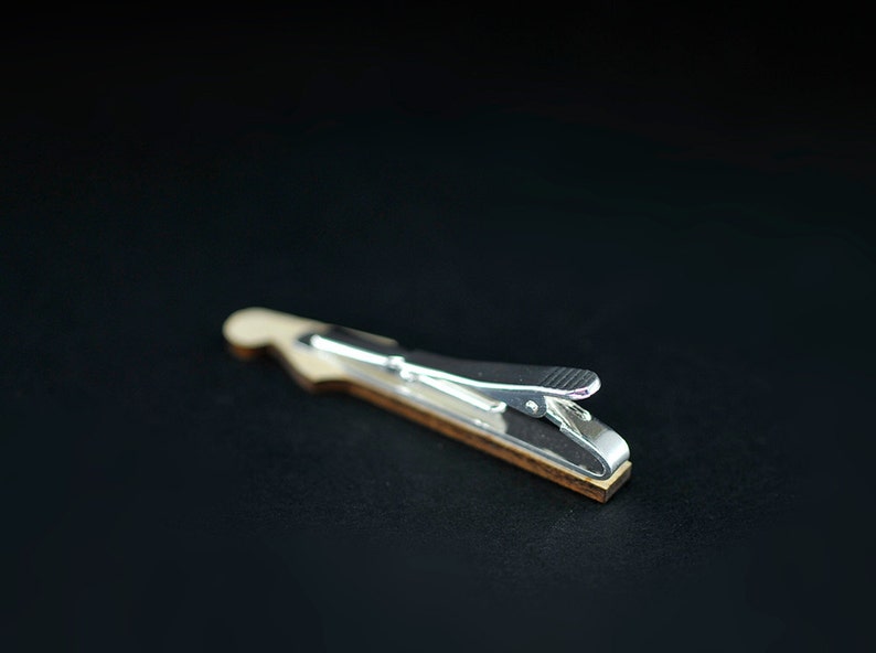 Wedding tie clip Fender stratocaster Tie track image 4