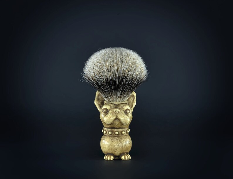 French Bulldog Shaving brush Hand made finest badger Shave Etsy