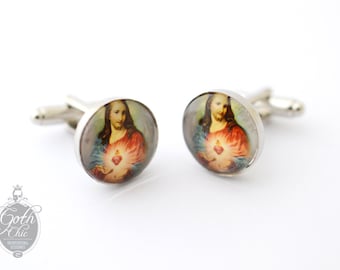 Cufflinks Sacred Heart of JESUS