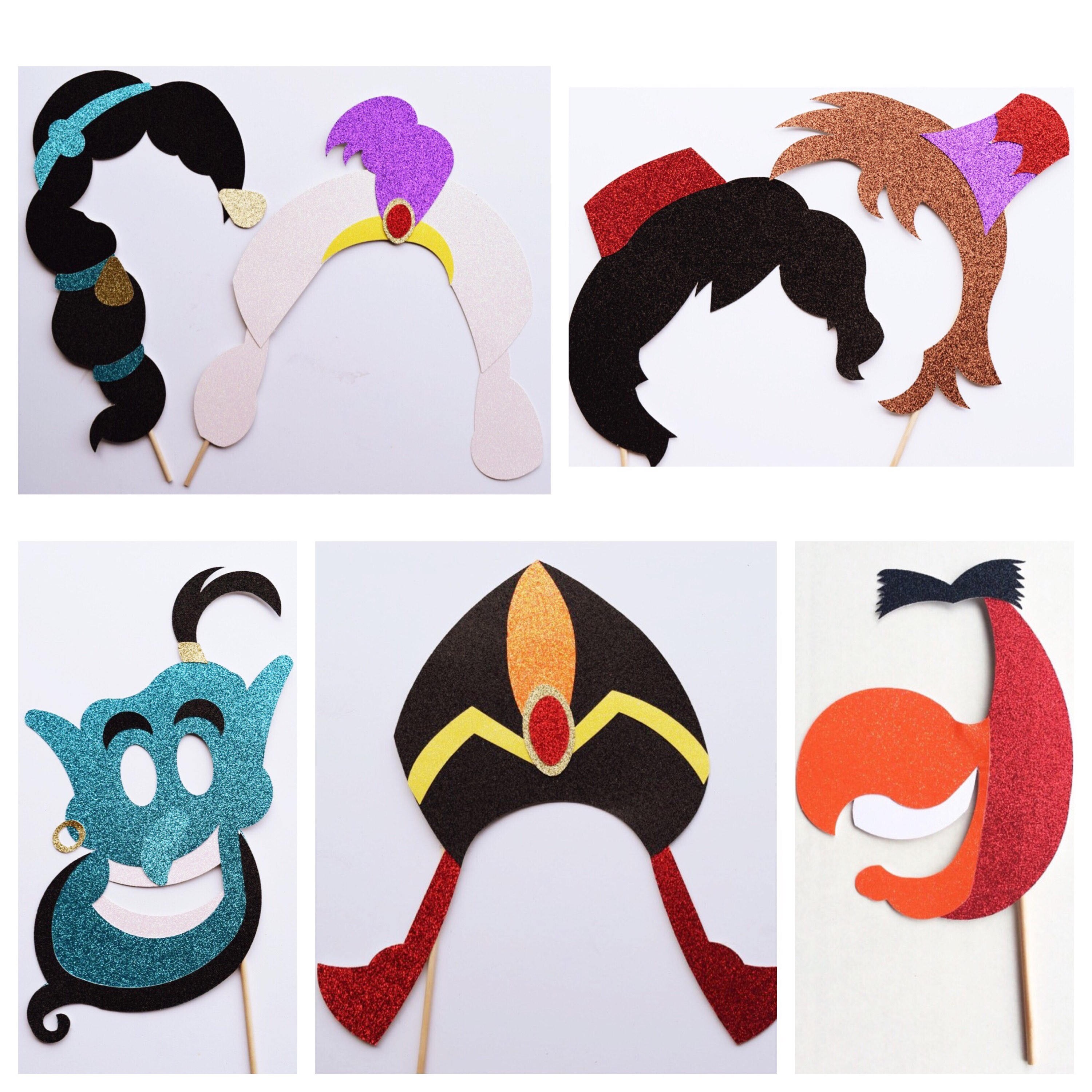 Disney Photo Booth Props Aladdin Photo Booth Props Disney Etsy