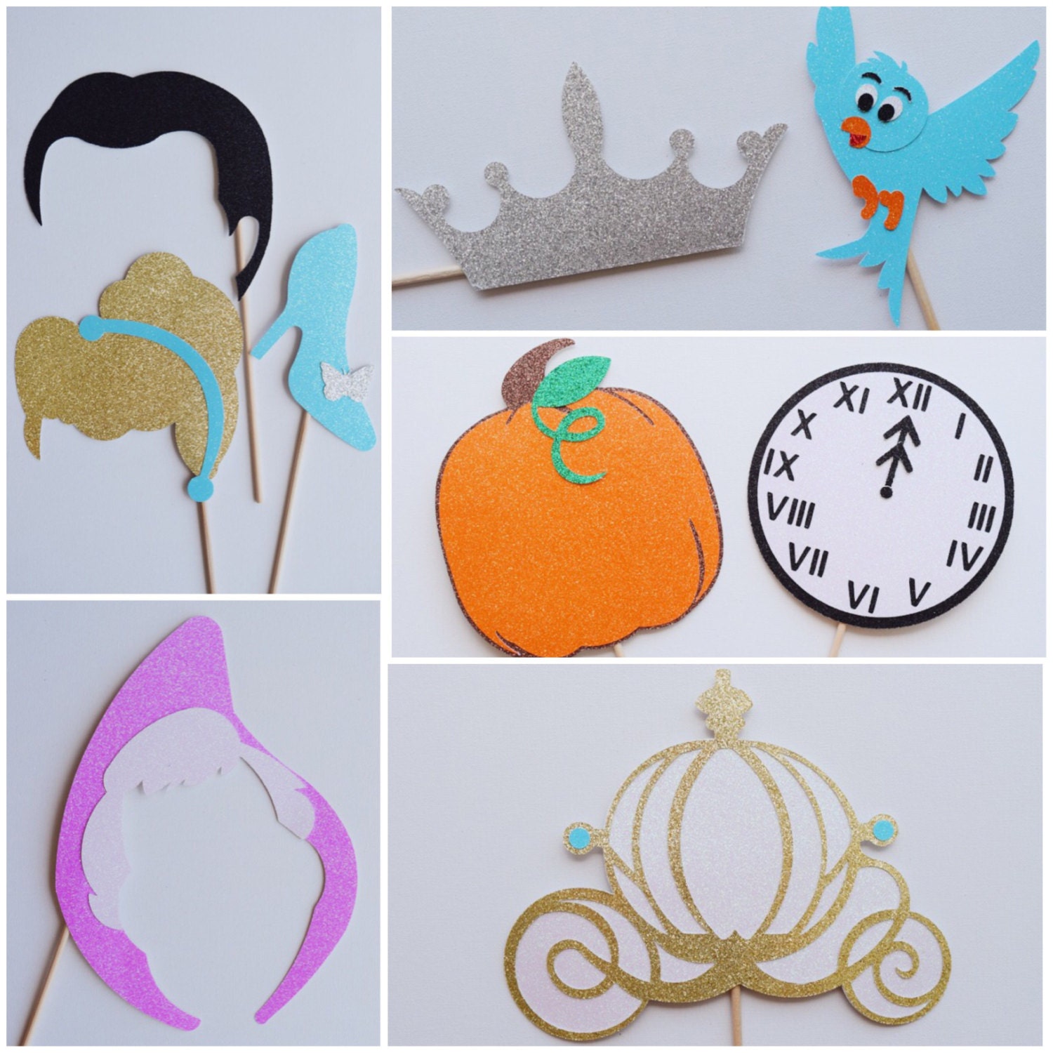 Disney Photo Booth Props Disney Princess Cinderella Photo | Etsy