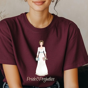 Pride and Prejudice T-shirt, Book Lover Gift, Elizabeth Bennet Shirt, Jane Austen Shirt