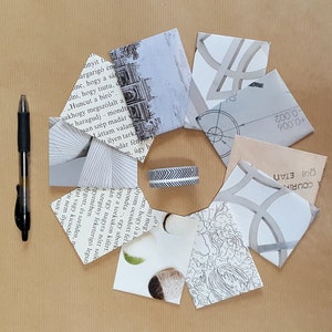 SPEDIZIONE GRATUITA. Mini buste, set di 10. Taglio a mano. Ecofriendly. 6,5 x 8,5 cm. OOAK. Per ringraziarvi, regali, bigliettini. (2,4" x 3,3")