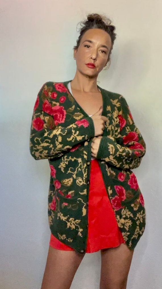 Laura Ashley Vintage Floral Cardigan - 90s Vintage Sweater