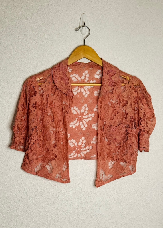 Lacey Bolero - 1930s Vintage Jacket