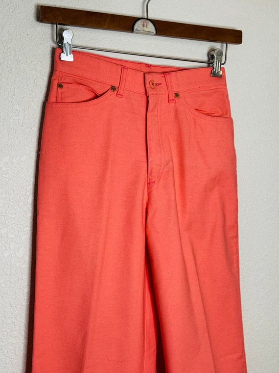 Neon Peach LEVI STRAUSS Red Tabs - 70s / 80s VintageLevi Jeans