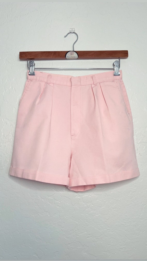 Perfect Pleat Pink Shorts - 1990s vintage shorts