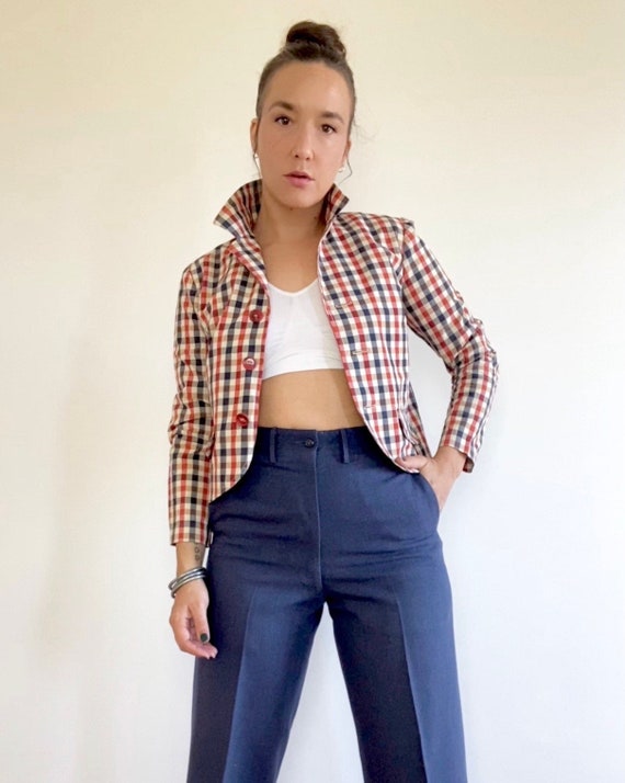 Patriotic Gingham Blazer - 1960s Vintage Blazer