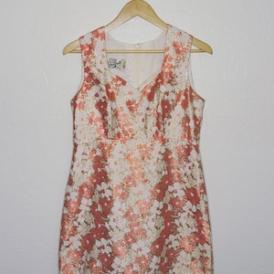 Shimmer Me Flowers Mini Dress - 60s Vintage Mod Dress