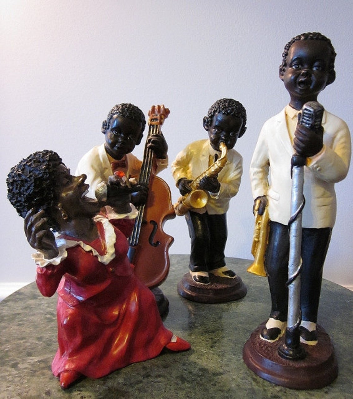 Jazz and Blues Combo Vintage African American Figurines Etsy