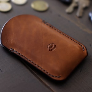 Cartera de cuero pequeña / Organizador de bolsillo EDC / Cartera EDC pequeña / Cartera de tarjeta de crédito para mujeres o hombres / Cartera minimalista / Cartera grabada