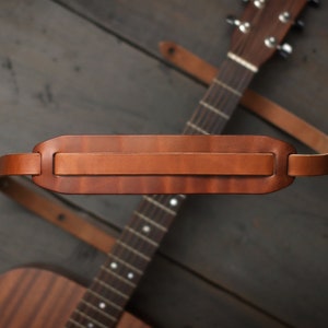Leather Guitar Strap | Custom Guitar Strap | Handmade Guitar Strap | Personalized Guitar | Acoustic Guitar | Bass Guitar Gifts | FOLK style