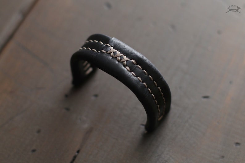 Custom Leather Watch Strap 24mm or 22mm Watch Band | Custom Watch Strap | Men's Watch Strap | Leather Watch Band | Smartwatch Band image 8