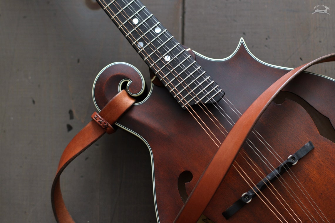 Leather Mandolin Strap Custom Mandolin Strap Fstyle & Etsy