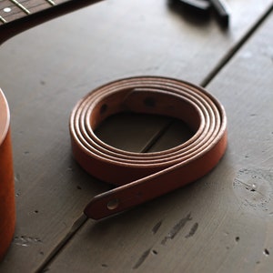 小物 Vintage leather narrow tie Skinny Leather Tie - Etsy