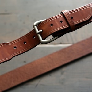 Men&#39;s Leather Belt | 1.5&quot; Wide Leather Belt | Custom Leather Belt | Leather Belt for Men | Natural Leather Belt | E-style