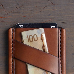 Slim Leather Wallet Business Card Holder ID Wallet EDC Wallet Minimalist Wallet Card Wallet Custom Wallet Money Clip Wallet image 6
