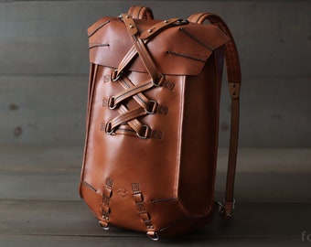 Leather Backpack | Men's Rucksack | Hiking Backpack | Leather Rucksack | Military Backpack | Backpack Unisex | Unique Backpack