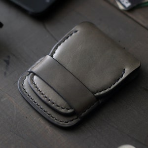Minimalist Wallet Leather Card Holder Mens Wallet Leather EDC Custom Wallet Leather Wallet Slim Wallet Personalized Wallet FLIP image 5