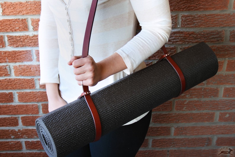 Leather Yoga Mat Holder Handmade Strap Carrier for Yoga Mats Etsy