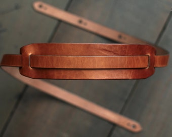 Leather Guitar Strap | Custom Guitar Strap | Handmade Guitar Strap | Personalized Guitar | Acoustic Guitar | Bass Guitar Gifts | FOLK style