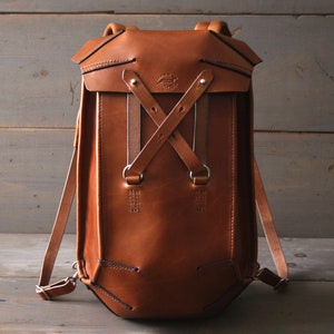Sac à dos en cuir | Petit sac à dos | Sac à dos Femme | Sac à dos City | Sac à dos rétro | Sac à dos pour ordinateur portable | Sac à dos en cuir marron clair unisexe