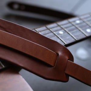 Leather Guitar Strap | Custom Guitar Strap | Handmade Guitar Strap | Personalized Guitar | Acoustic Guitar | Bass Guitar Gifts | FOLK style image 10