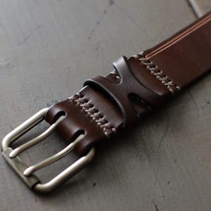 Men's Leather Belt | 1.5" Wide Leather Belt | Custom Leather Belt | Leather Belt for Men | Natural Leather Belt | M-style image 15